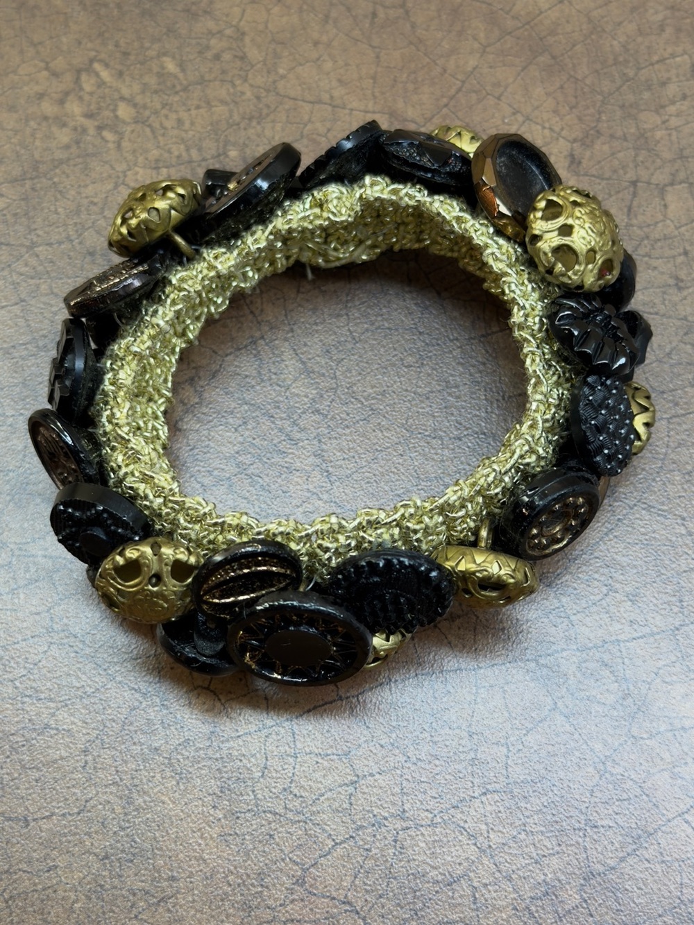 Handmade Button Stretch Bracelet
